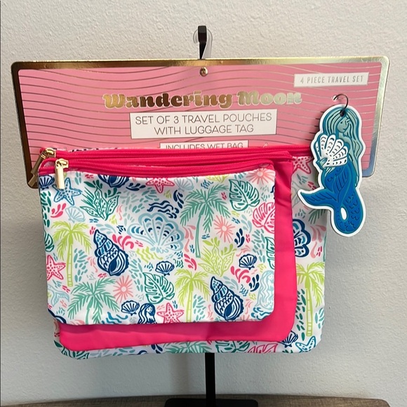 Wandering Moon | Pink Ocean Motif Packing Cube Set (11 pc) - Picture 2 of 14